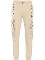 Philipp Plein pantalon de jogging fuselé à imprimé bandana - Tons neutres