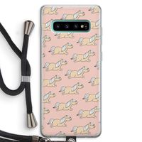Ponys: Samsung Galaxy S10 Plus Transparant Hoesje met koord