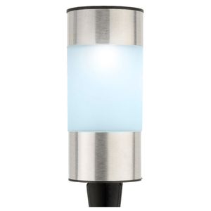 Solar tuinlamp/prikspot cilinder op zonne-energie 14 cm