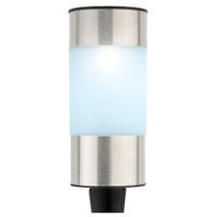 Solar tuinlamp/prikspot cilinder op zonne-energie 14 cm - thumbnail