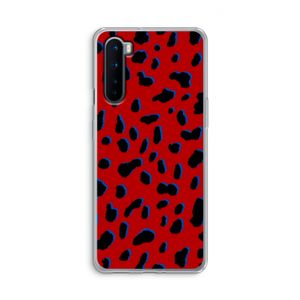 Red Leopard: OnePlus Nord Transparant Hoesje