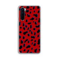 Red Leopard: OnePlus Nord Transparant Hoesje
