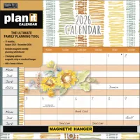 Watercolor Plan-It Wall Kalender (August 2025 - December 2026)