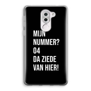 Da ziede van hier - Zwart: Honor 6X Transparant Hoesje