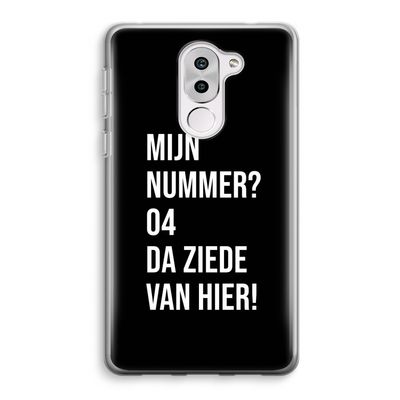 Da ziede van hier - Zwart: Honor 6X Transparant Hoesje