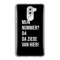 Da ziede van hier - Zwart: Honor 6X Transparant Hoesje