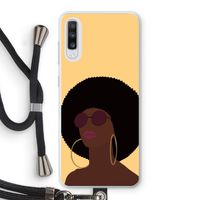 Golden hour: Samsung Galaxy A70 Transparant Hoesje met koord