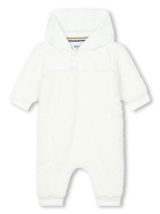 BOSS Kidswear peignoir en éponge à logo brodé - Blanc