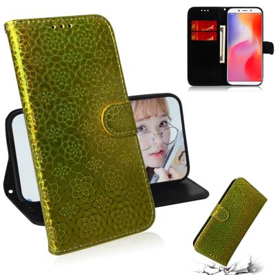Voor Xiaomi Redmi 6/6A effen kleur kleurrijke magnetische Buckle horizontale Flip PU lederen draagtas met houder & kaartsleuven & portemonnee & Lanyar