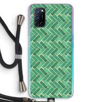Moroccan tiles 2: Oppo A92 Transparant Hoesje met koord