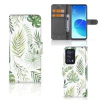 OPPO Reno 6 Pro Plus 5G Hoesje Leaves | Portemonnee hoesje