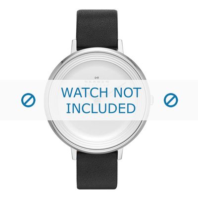 Skagen horlogeband SKW2261 Leder Zwart