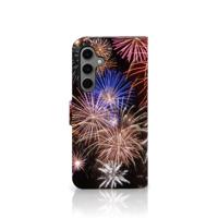 Samsung Galaxy S24 FE | Wallet Case | met Pasjes | Vuurwerk