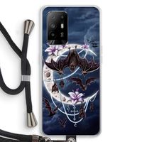 Vleermuizen Maan: Oppo A94 5G Transparant Hoesje met koord