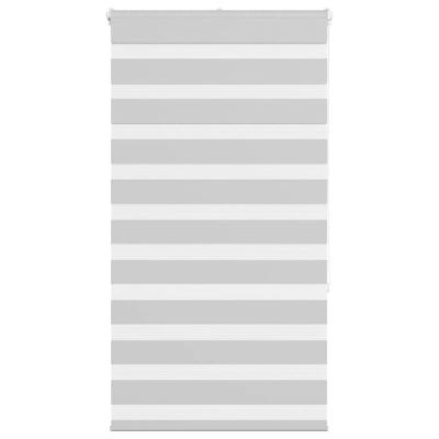 VidaXL Zebra rolgordijn 70x150 cm stofbreedte 65,9 cm lichtgrijs