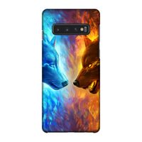 Fire & Ice: Samsung Galaxy S10 4G Volledig Geprint Hoesje