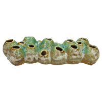 Wants&Needs Accessoires Vaas Keramiek Groen 29.5 X 12 X 7.3 - thumbnail