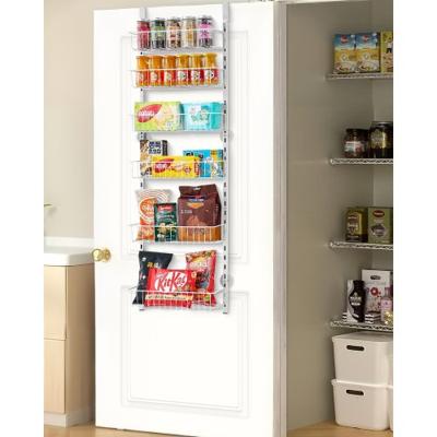 VEVOR Pantry Organizer Muurbevestigde 6-laags kruidenrekken Witte keuken
