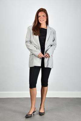 IRO blazer Sunrise 26SWM07SUNRISE steel jersey IRO blazer Sunrise 26SWM07SUNRISE steel jersey