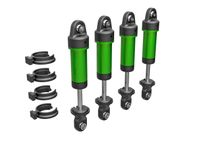 Traxxas - Shocks, GTM, 6061-T6 aluminum (green-anodized) (fully assembled w/o springs) (4) (TRX-9764-GRN) - thumbnail