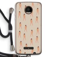 You're so golden: Motorola Moto Z Force Transparant Hoesje met koord