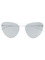 Mykita x Maison Margiela lunettes de soleil à monture pilote - Blanc