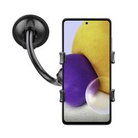 Shop4 - Samsung Galaxy A72 Autohouder Klem Zwart - thumbnail