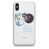 Best Friend Forever: iPhone XS Max Transparant Hoesje