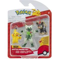 Pokemon Battle Figuren 3-pack Litleo Pikachu #5 En Floragato