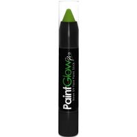 Face paint stick - neon groen - UV/blacklight - 3,5 gram - schmink/make-up stift/potlood - Schmink - thumbnail