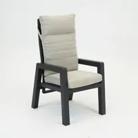 VALERIO verstelbare stoel antraciet