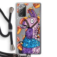 Loot Burger: Samsung Galaxy Note 20 / Note 20 5G Transparant Hoesje met koord
