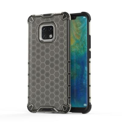 Schokbestendige honingraat PC + TPU Case voor Huawei mate 20 Pro (zwart)