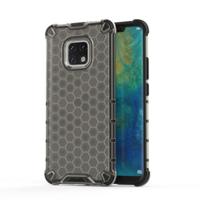 Schokbestendige honingraat PC + TPU Case voor Huawei mate 20 Pro (zwart)