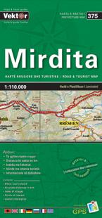 Wegenkaart - landkaart 375 Mirdita | Vektor