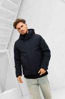 Pure Path Active Flex Short Parka Winterjas Heren Donkerblauw - Maat S - Kleur: Donkerblauw | Soccerfanshop