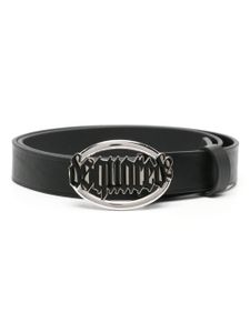 DSQUARED2 ceinture en cuir à boucle logo - Noir