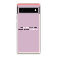 uw waarde daalt niet: Google Pixel 6 Transparant Hoesje