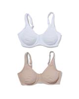 HEMA Niet voorgevormde bh met beugel E-F - 2 stuks multi (multi)