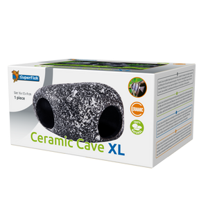 Superfish Ceramic Cave XL - Natuurlijke Keramiek Schuilplaats voor Aquarium Vissen