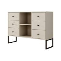 Meubella Dressoir Lyndall - Beige - 115 cm