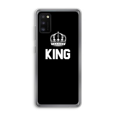 King zwart: Samsung Galaxy A41 Transparant Hoesje