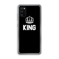 King zwart: Samsung Galaxy A41 Transparant Hoesje