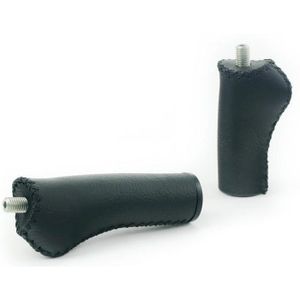 Widek 002196 handvatten leer city 90/120mm zwart op kaart