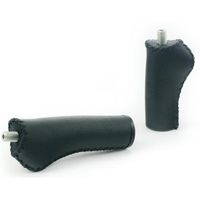Widek 002196 handvatten leer city 90/120mm zwart op kaart