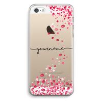 Hartjes en kusjes: iPhone 5 / 5S / SE Transparant Hoesje
