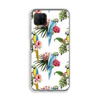 Kleurrijke papegaaien: Huawei P40 Lite Transparant Hoesje