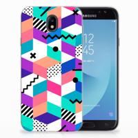 Samsung Galaxy J7 2017 | J7 Pro | TPU Hoesje | Blokken Kleurrijk