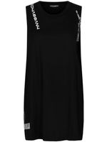 Dolce & Gabbana DGVIB3 logo-print cotton dress - Noir - thumbnail