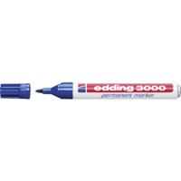 Edding Permanentmarker 4-3000-1-1003 Permanent marker Blauw Watervast: Ja